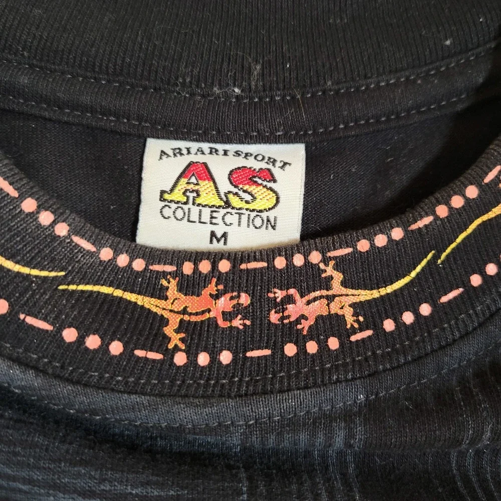 Colombia Shirt Sz M Ariari Sport Brand Black Short Sleeve Tribal Souvenir 0677 - Picture 4 of 5